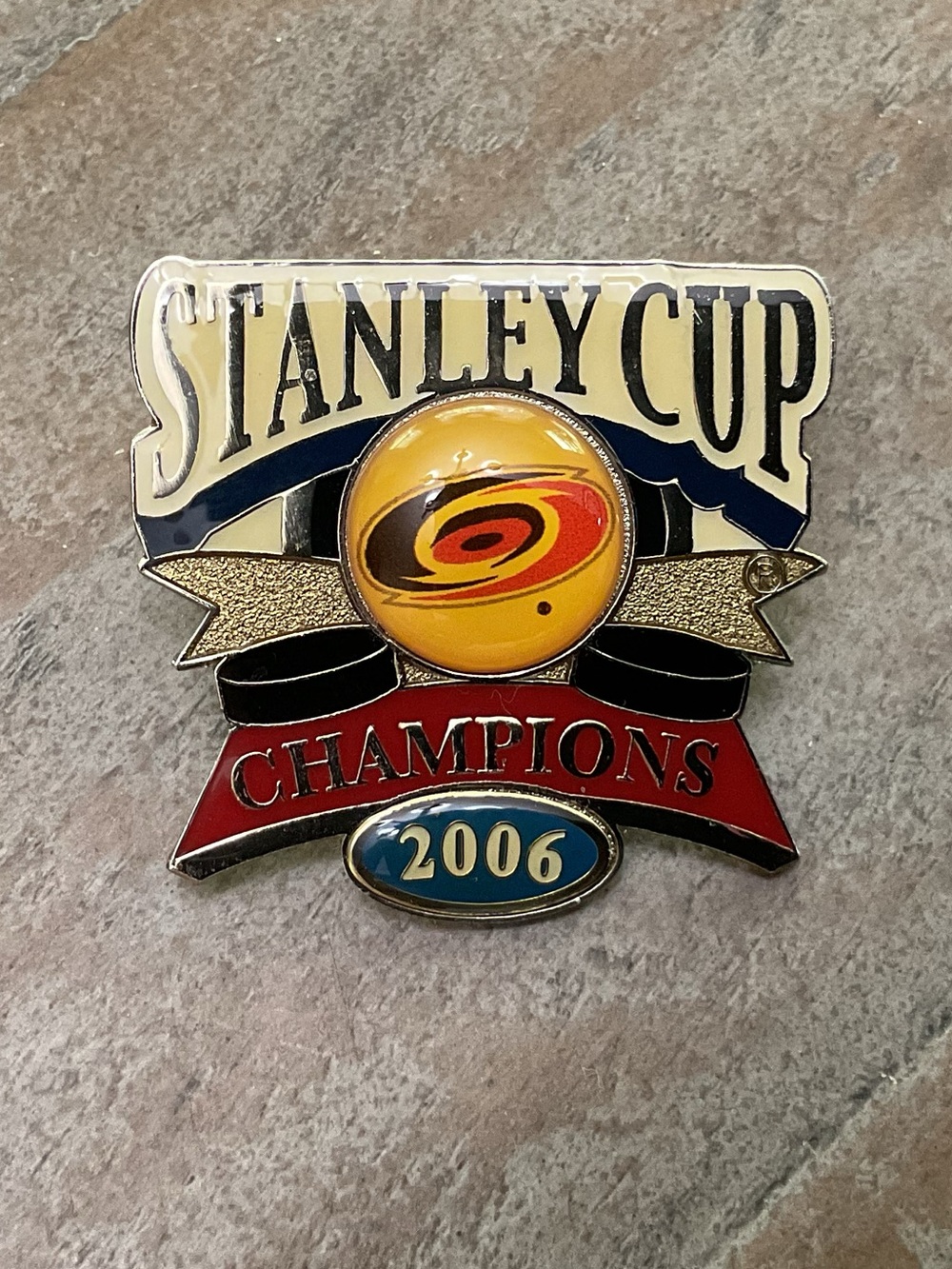 NHL Carolina Hurricanes 2006 Stanley Cup Champions Pin